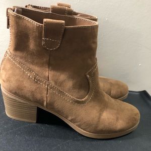 Tan ankle boots